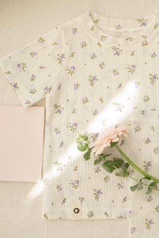 Set Homewear Cotton hoa nhí thông hơi