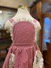 AiAi - Váy yếm Cecilia Gingham đỏ viền ren