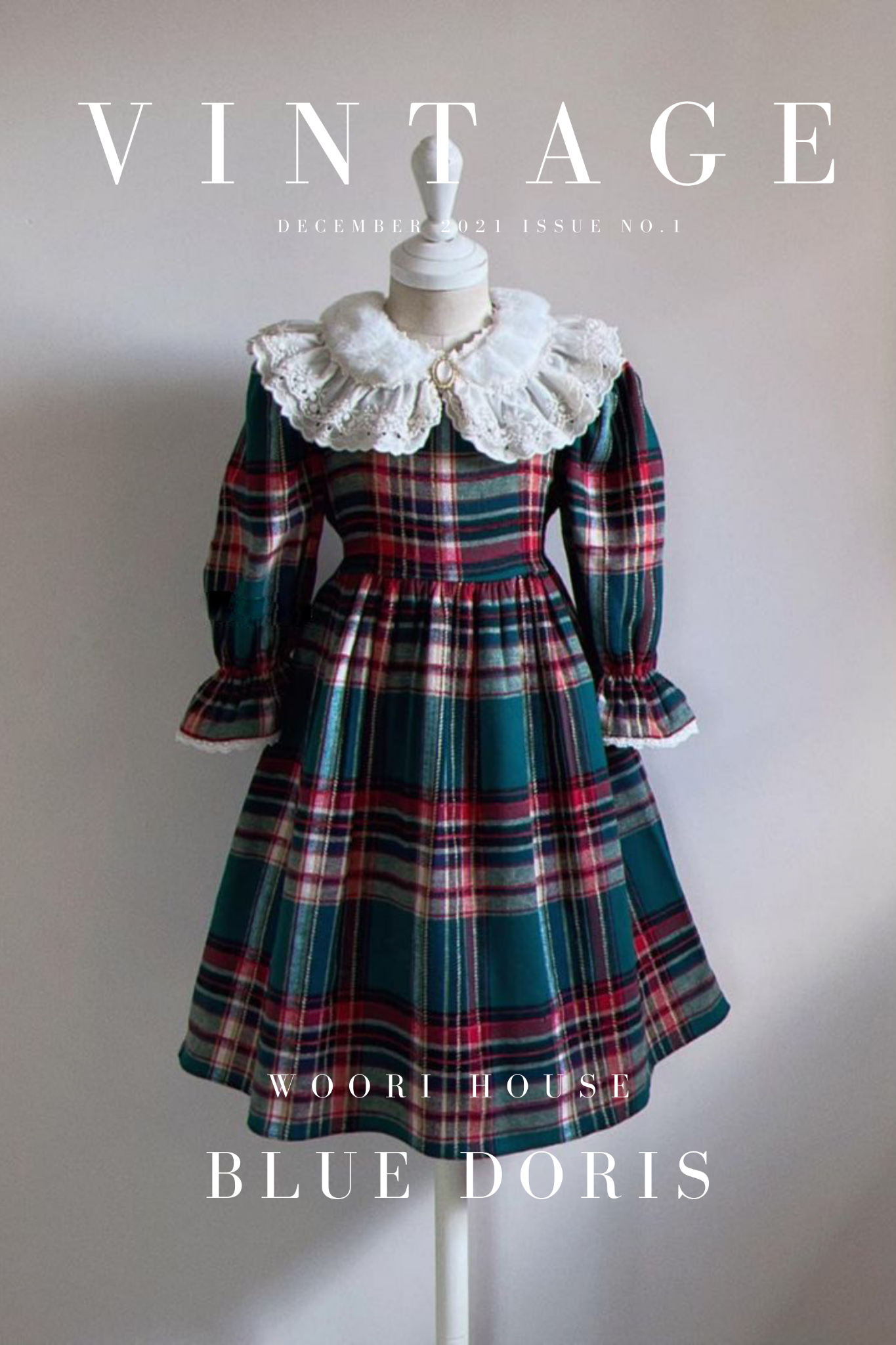 Váy Blue Doris kẻ plaid