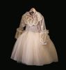 LC- Váy nhung chân tulle Donna kèm cài nơ đính trai