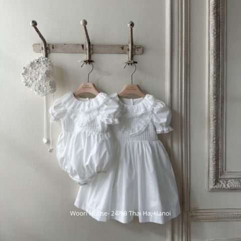 MBB - Váy Eni chếp li cổ bèo