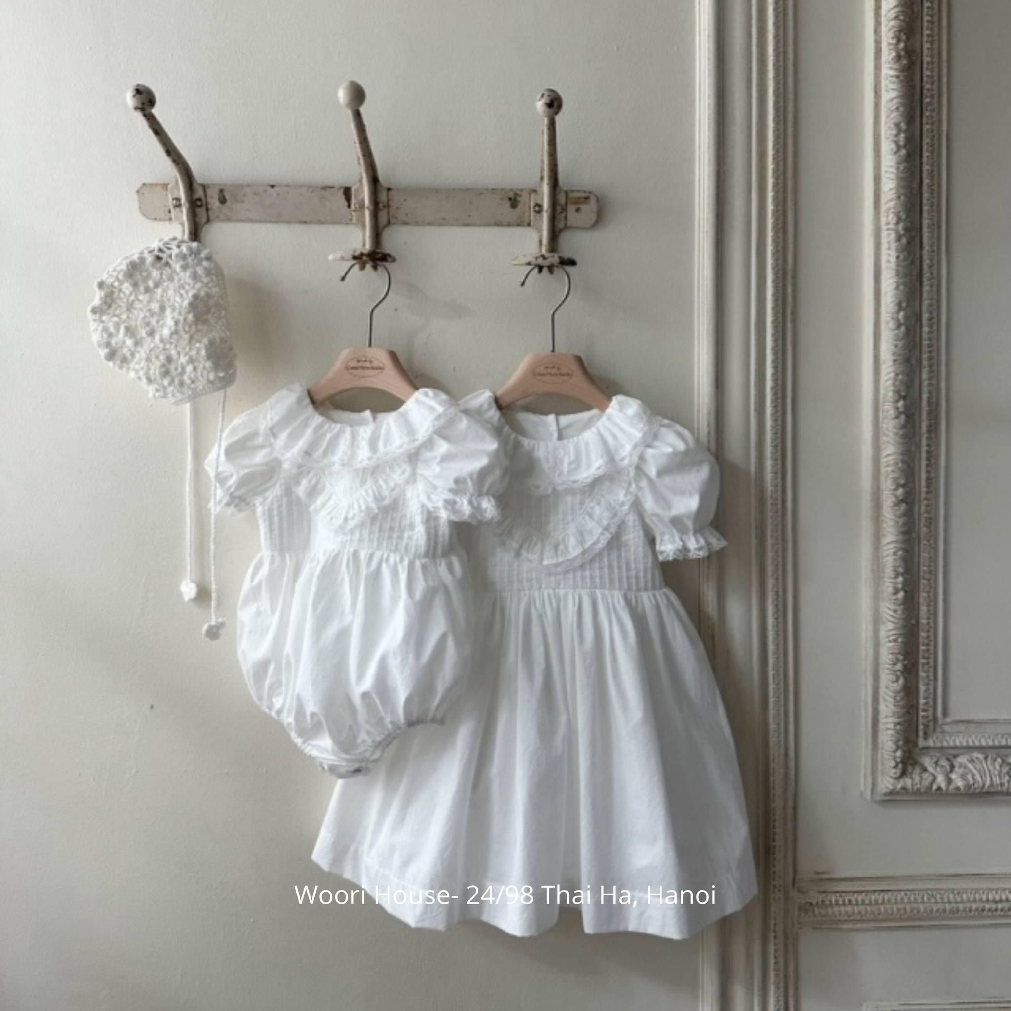 MBB - Váy Eni chếp li cổ bèo