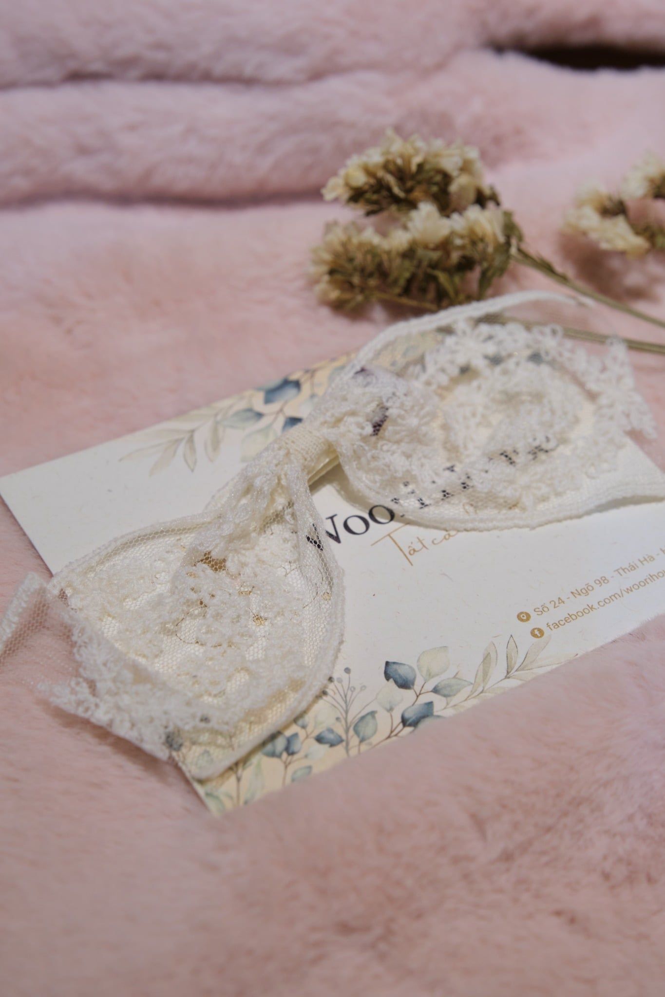 Cặp Pure Organic Nơ Ren