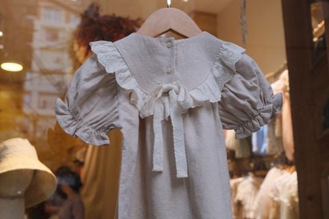 AR - Váy Luna cotton hữu cơ bèo nhún