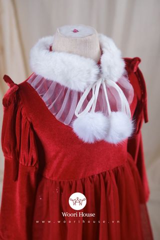 FL Váy Rosa Queen nhung phủ voan lấp lánh