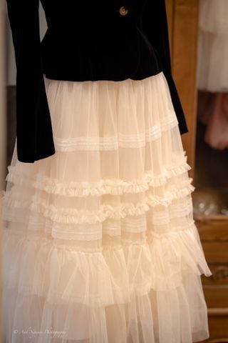 Chân váy Mom Celena voan tầng thủ công cao cấp