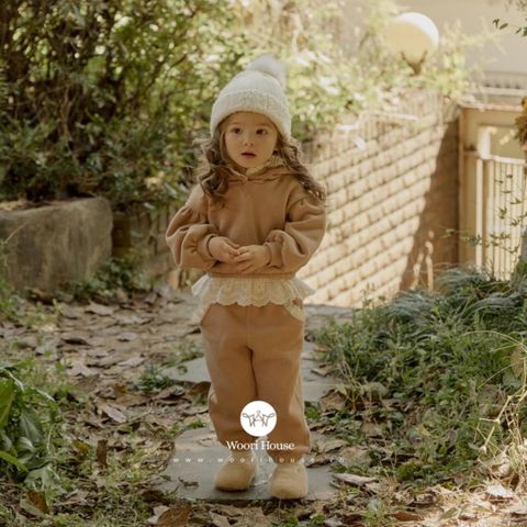 FL- Set Áo nỉ Julie viền ren mũ + Quần nỉ Berni Jogger