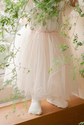 AR Chân váy Cloud Ribbon nơ lụa