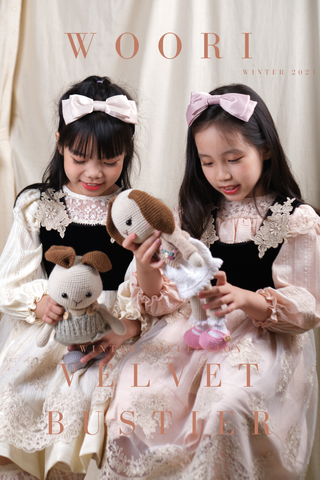 LC- Váy Velvet Bustier nhung mịn phối ren cao cấp