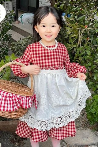 Yếm Emily Cotton Dây Hồng