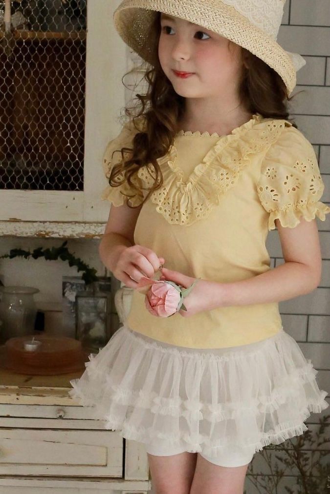 Chân váy rose voan liền quần