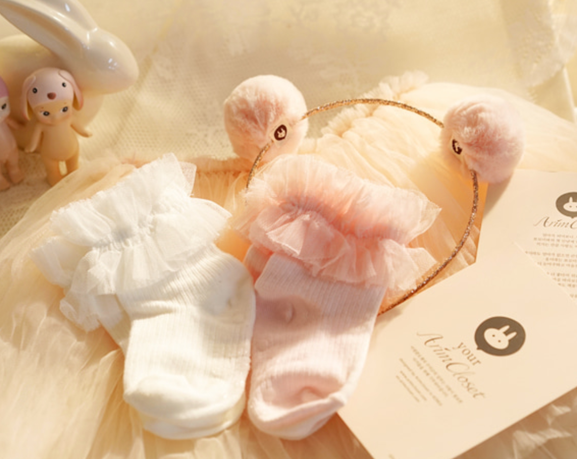 AR Tất Lace baby cổ voan