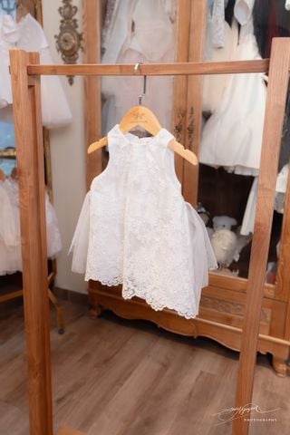 Premium - V17 Váy sát nách phối ren hoa