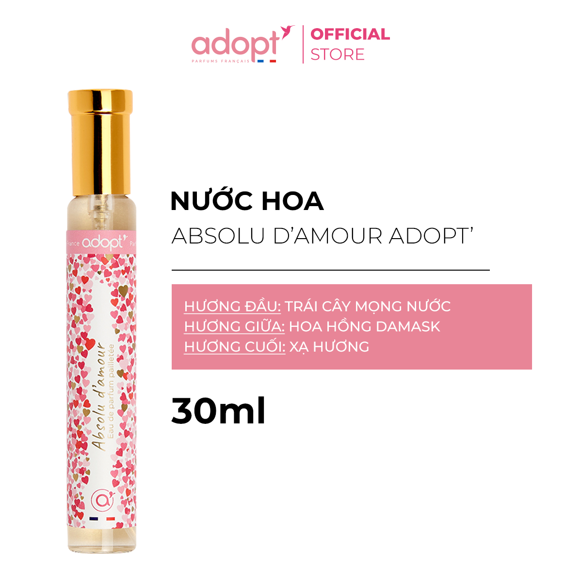 BST Thơm - Sữa tắm & Nước hoa Adopt' Absolu d'amour