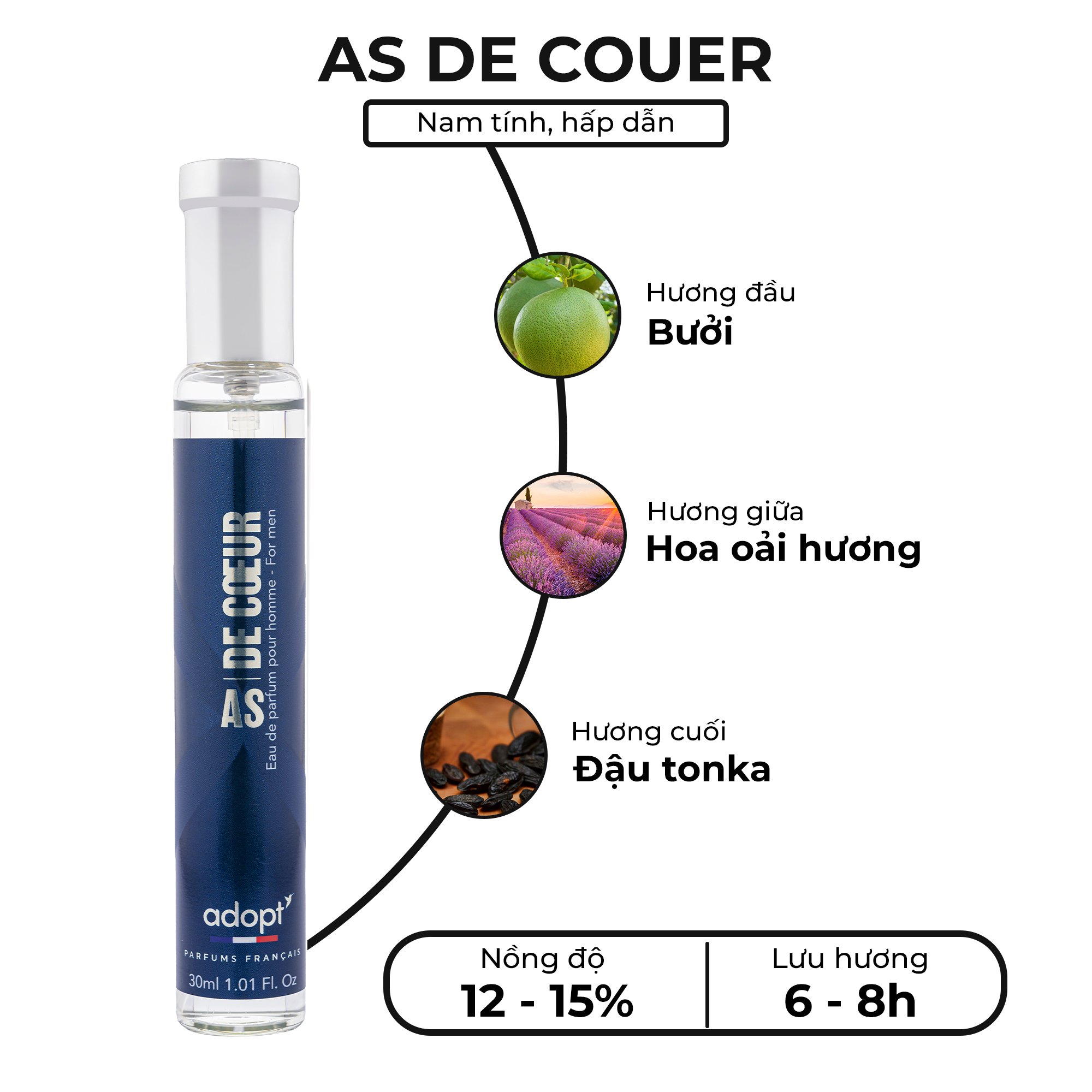 Nước Hoa Adopt' As De Coeur 30ML