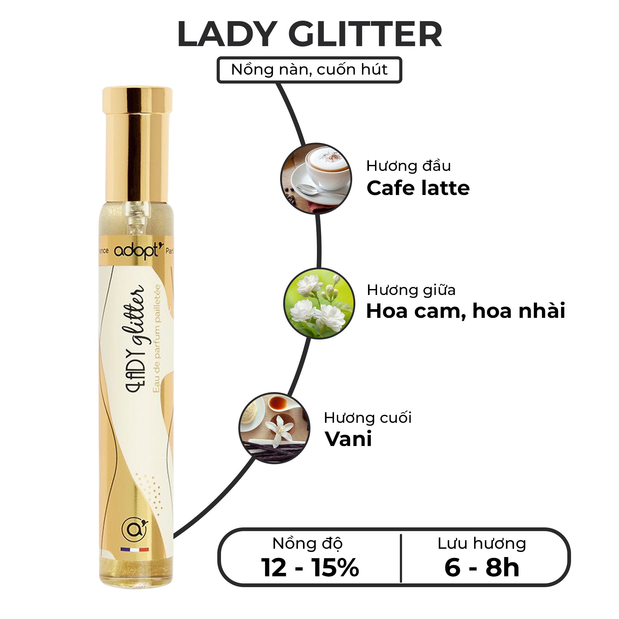 Nước Hoa Adopt' Lady Glitter 30ML