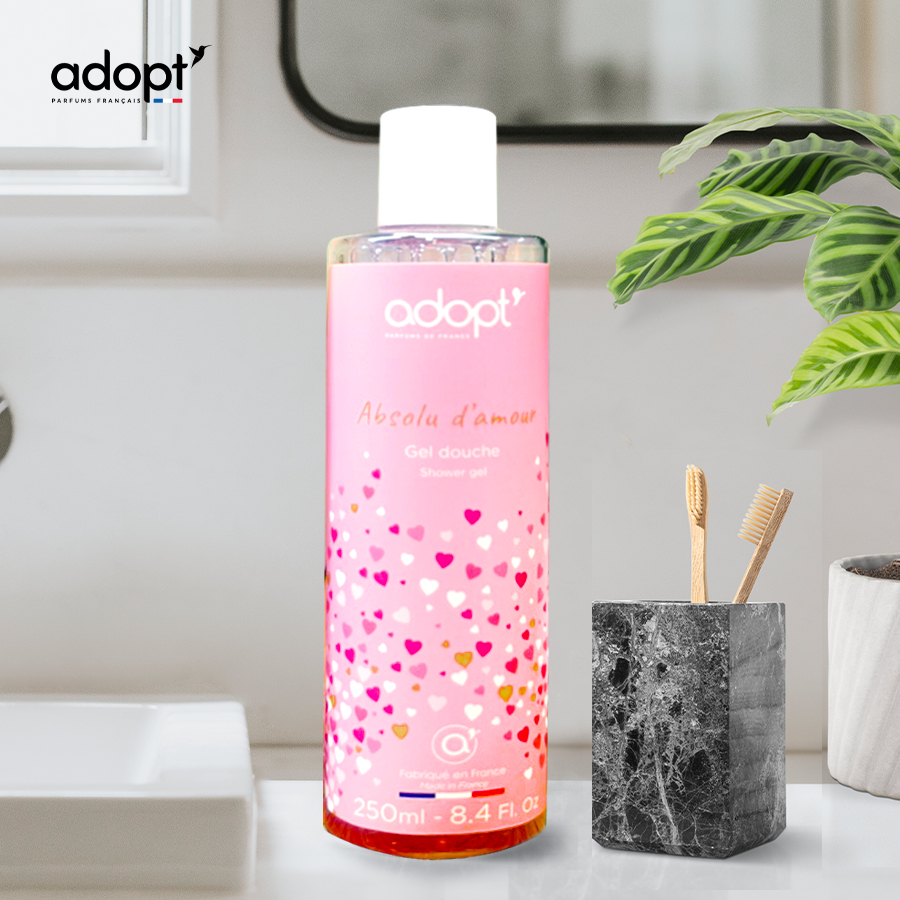 Sữa Tắm Nước hoa Adopt Absolu D'amour Chính Hãng Pháp 250 ml - Sữa tắm trắng da dưỡng ẩm