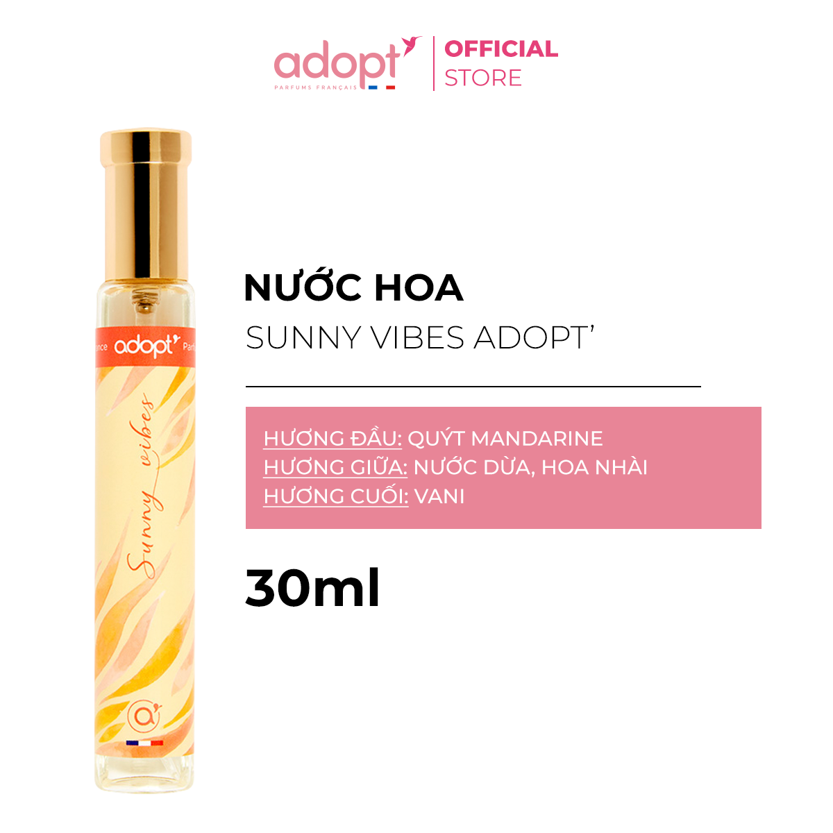 Nước Hoa Adopt' Sunny Vibes 30ML