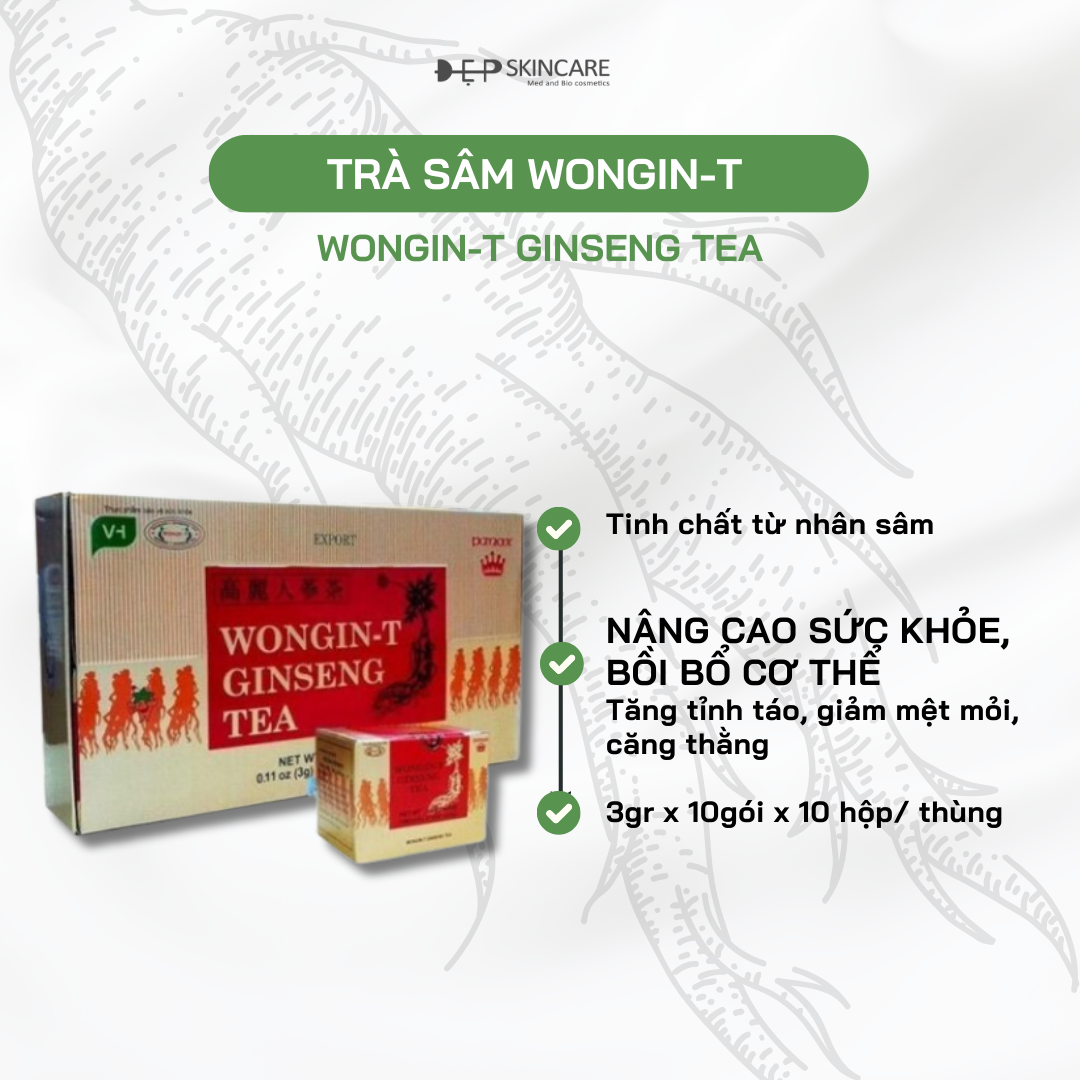 TRÀ SÂM LONG CHÂU HỘP ĐỎ TRUYỀN THỐNG PHONG CÁCH HÀN QUỐC