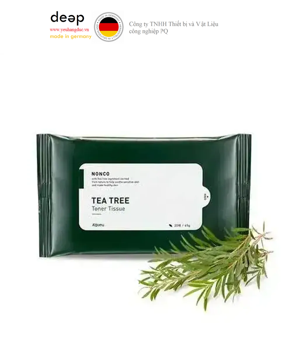  Khăn Giấy Dưỡng Da A'Pieu Nonco Tea Tree Toner Tissue DEEP45 www.yeuhangduc.vn sẵn sàng cho bạn 