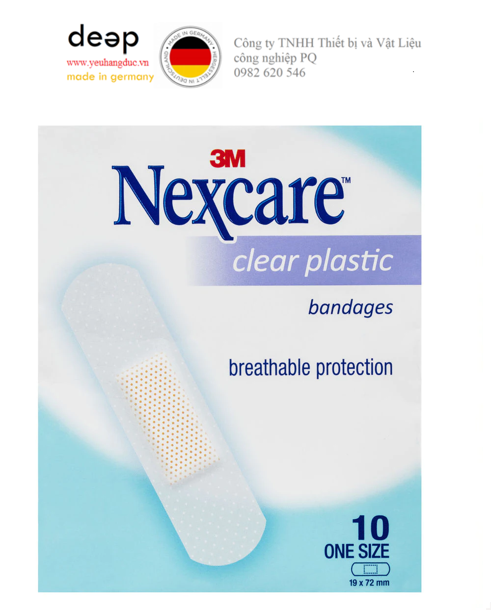  Băng Keo Cá Nhân Nexcare Clear Plastic Badages Trong Suốt 10 Miếng DEEP30 www.yeuhangduc.vn sẵn sàng cho bạn 