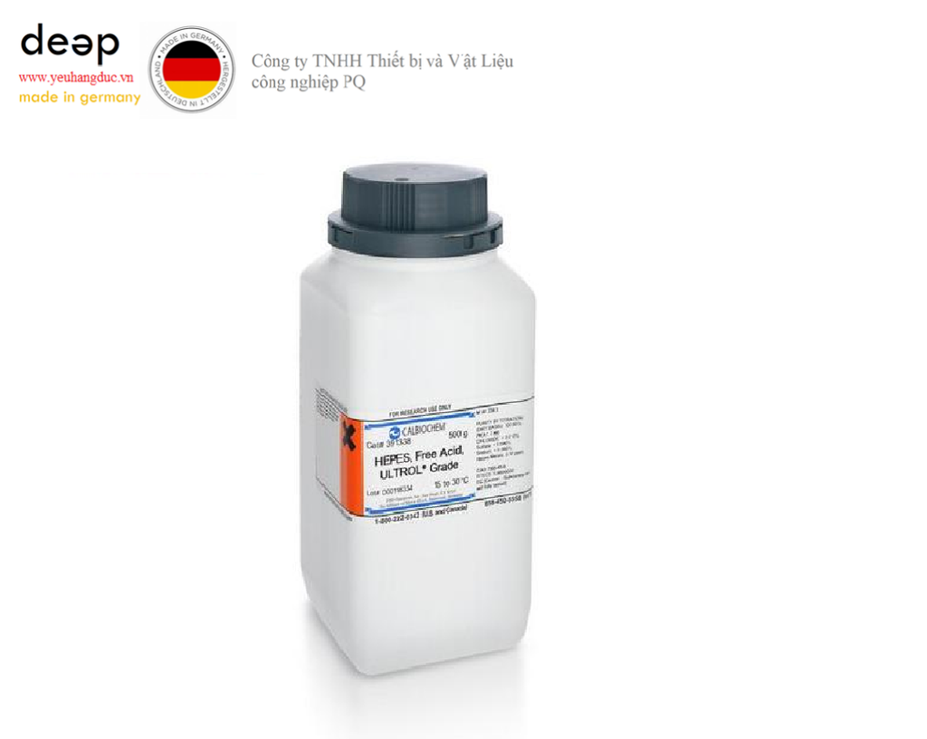  Hóa chất HEPES, Free Acid, ULTROL® Grade Merck 391338-500GM (C₈H₁₈N₂O₄S, chai thủy tinh 500 gm) DEEP52 https://yeuhangduc.vn/ 