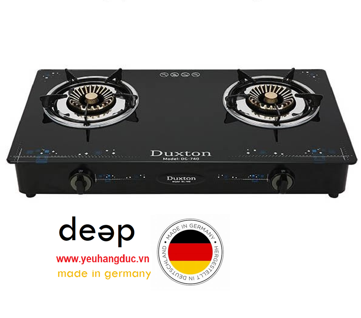  Bếp ga đôi Duxton DG-740 DEEP10 www.yeuhangduc.vn l Sẵn sàng cho bạn 