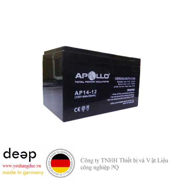  Ắc quy Apollo 12V 14Ah AP14-12 DEEP47 www.yeuhangduc.vn sẵn sàng cho bạn 