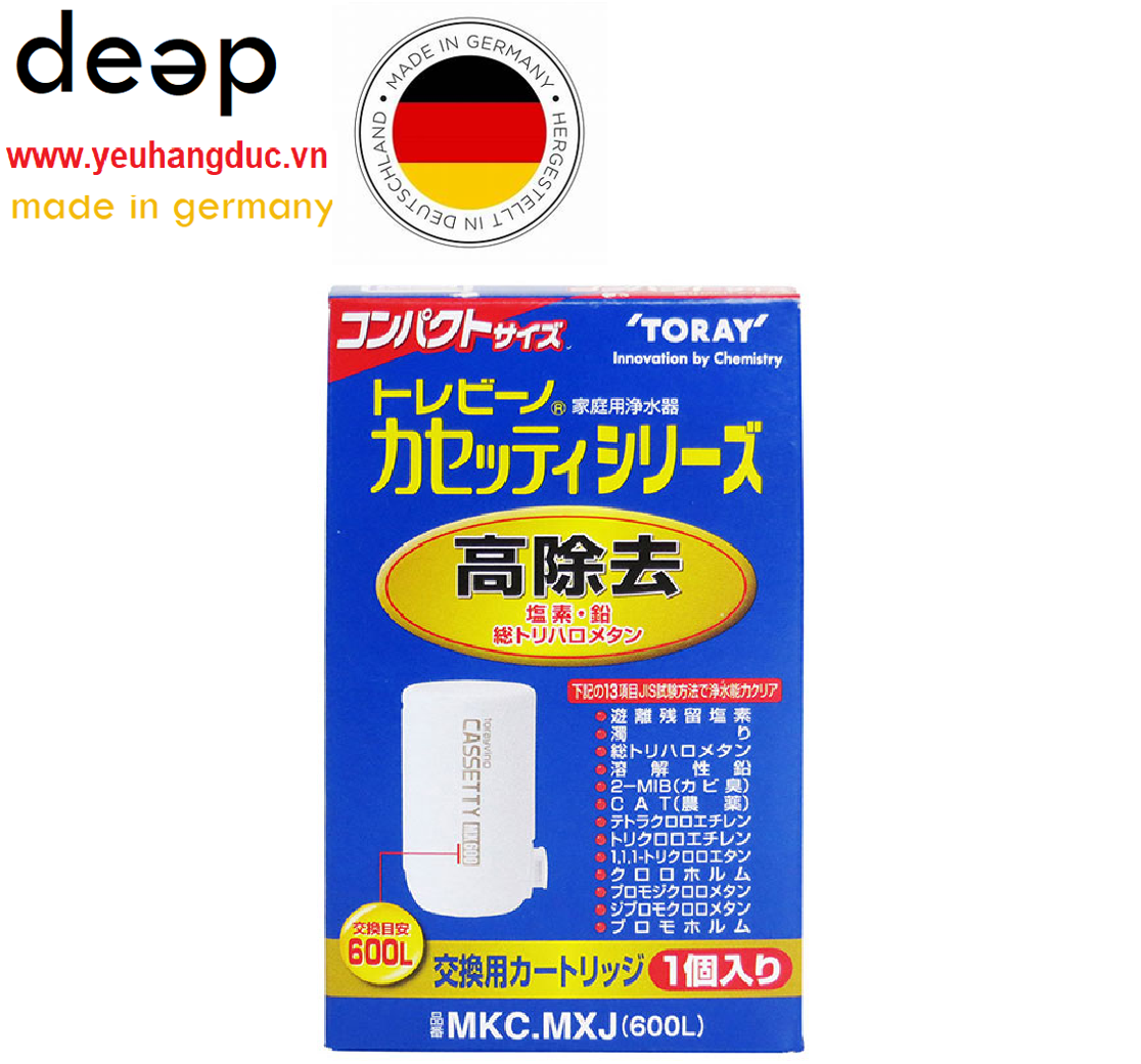  Bộ lọc thay thế MKC.MXJ Torayvino Dùng cho máy lọc MK204MX DEEP12 Nghĩ đến chất lượng cao nghĩ đến www.yeuhangduc.vn 