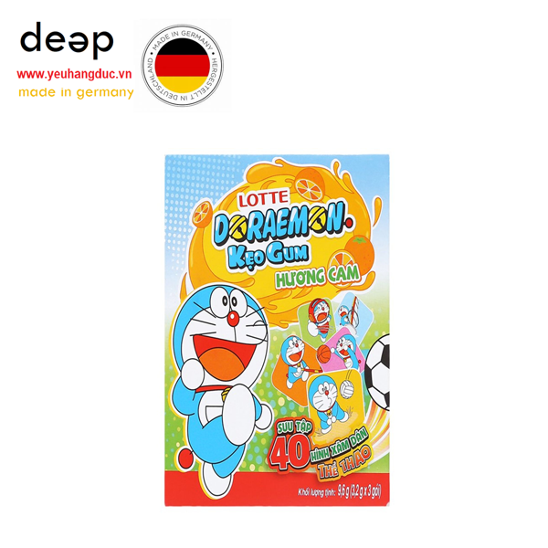  Kẹo gum hương cam Lotte Doraemon 9.6g Deep52 www.yeuhangduc.vn sẵn sàng cho bạn 