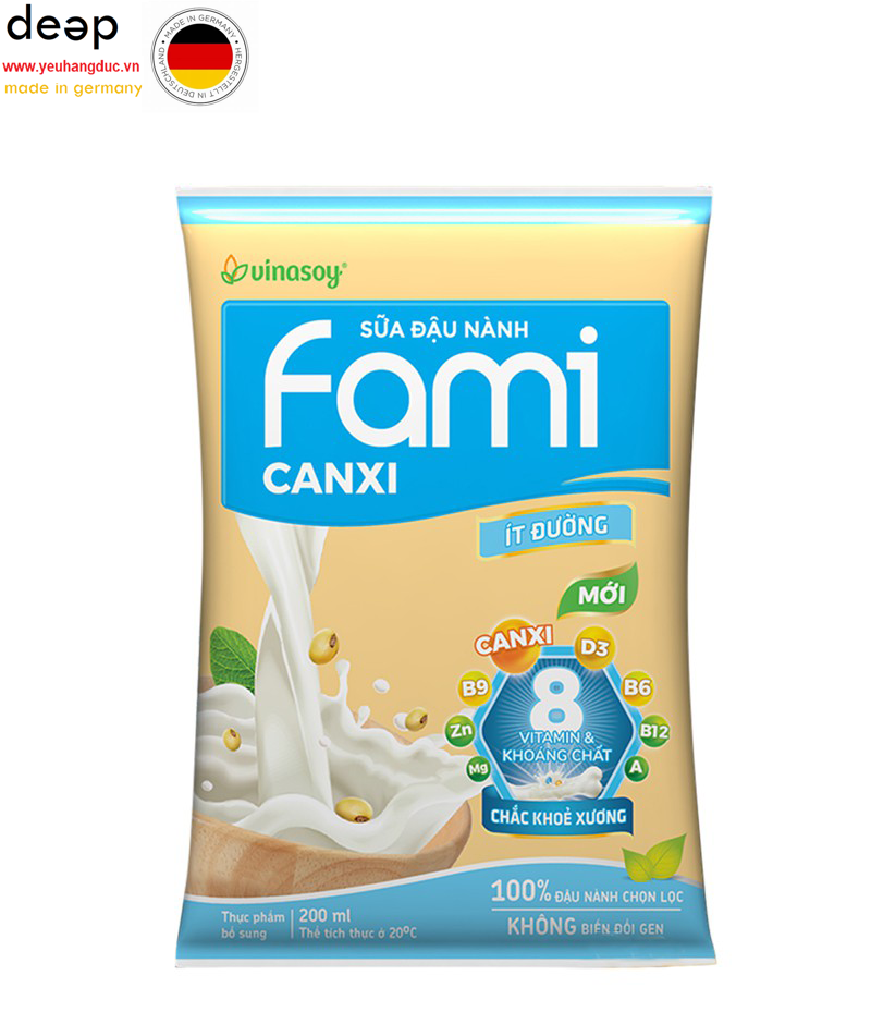  Sữa Đậu Nành Fami Canxi Ít Đường 200ml DEEP29 www.yeuhangduc.vn sẵn sàng cho bạn 