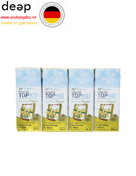  Sữa tươi tiệt trùng TH True Milk Topkid Organic (4 hộp x 180ml) DEEP41 www.yeuhangduc.vn sẵn sàng cho bạn 