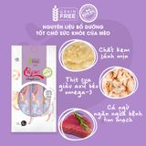  Xốt thịt thật cho mèo Chupa Creamy | 100% thịt thật | Grain Free | Tốt cho tim mạch và trí não | Nhiều vị 