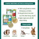  Vật liệu làm tổ cho thú cưng Chipsi Nesting | 100% gỗ bào tự nhiên | Không bụi 