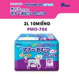  Tã quần cho chó đực P.one | Siêu thấm hút | Thoáng khí, không hầm bí | Chống tràn | Nhiều kích thước vừa vặn với cơ thể 