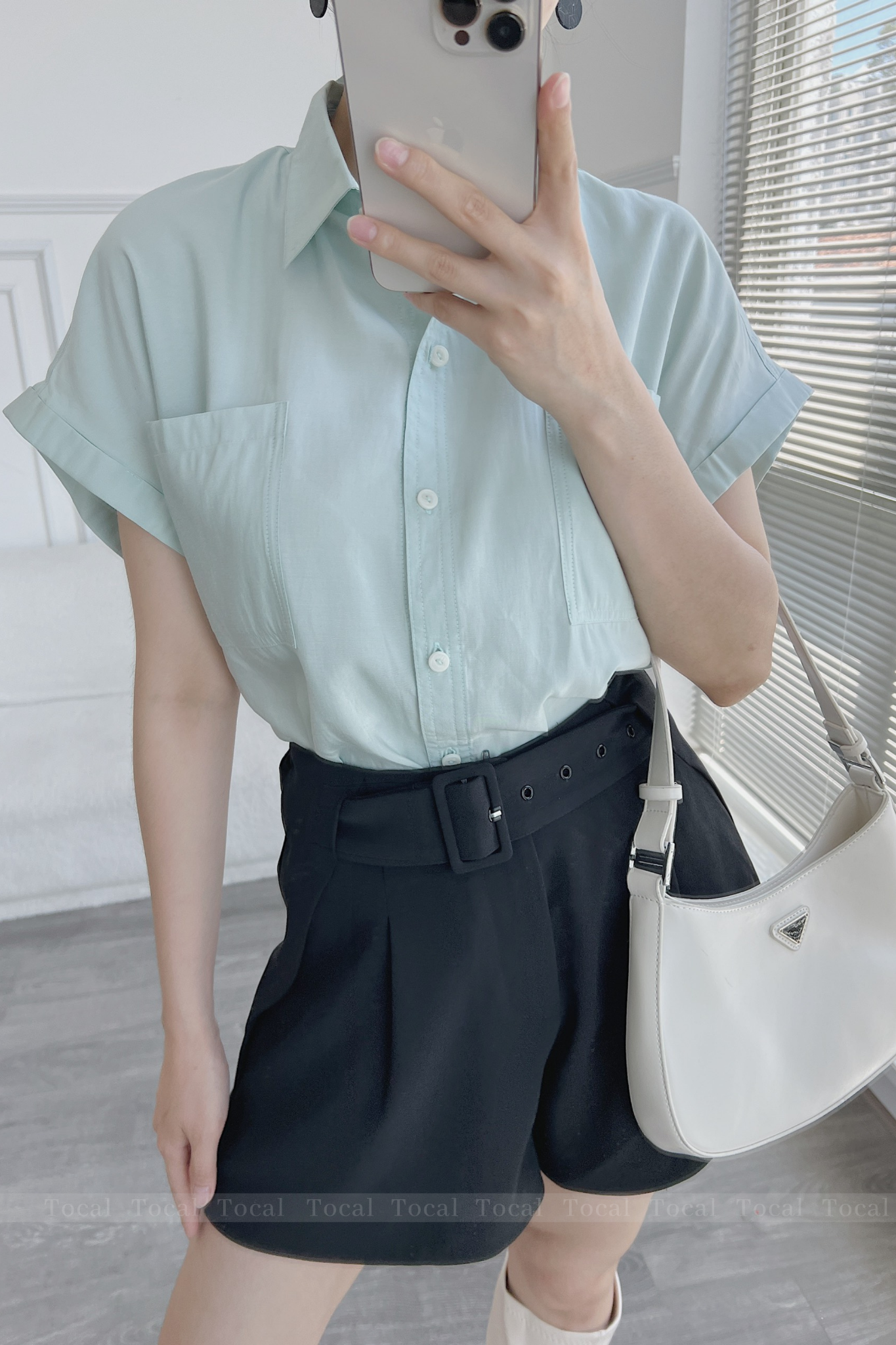 áo sơ mi nữ form rộng tay dài kiểu hàn áo sơ mi nữ trắng 1 túi basic điệu đà Tháng Năm #43 áo sơ mi nữ form rộng tay dài kiểu hàn áo sơ mi nữ trắng 1 túi basic điệu đà Tháng Năm