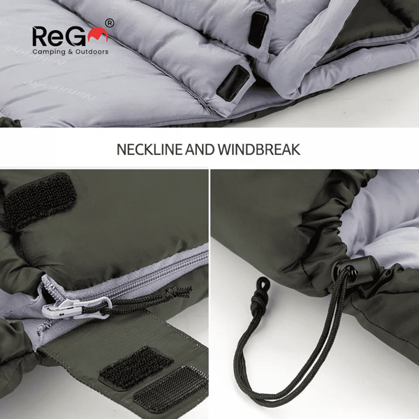 Túi ngủ đơn có mũ trùm đầu, gấp gọn tiện lợi - Túi ngủ cotton giữ ấm t –  Rego Camping & Outdoors