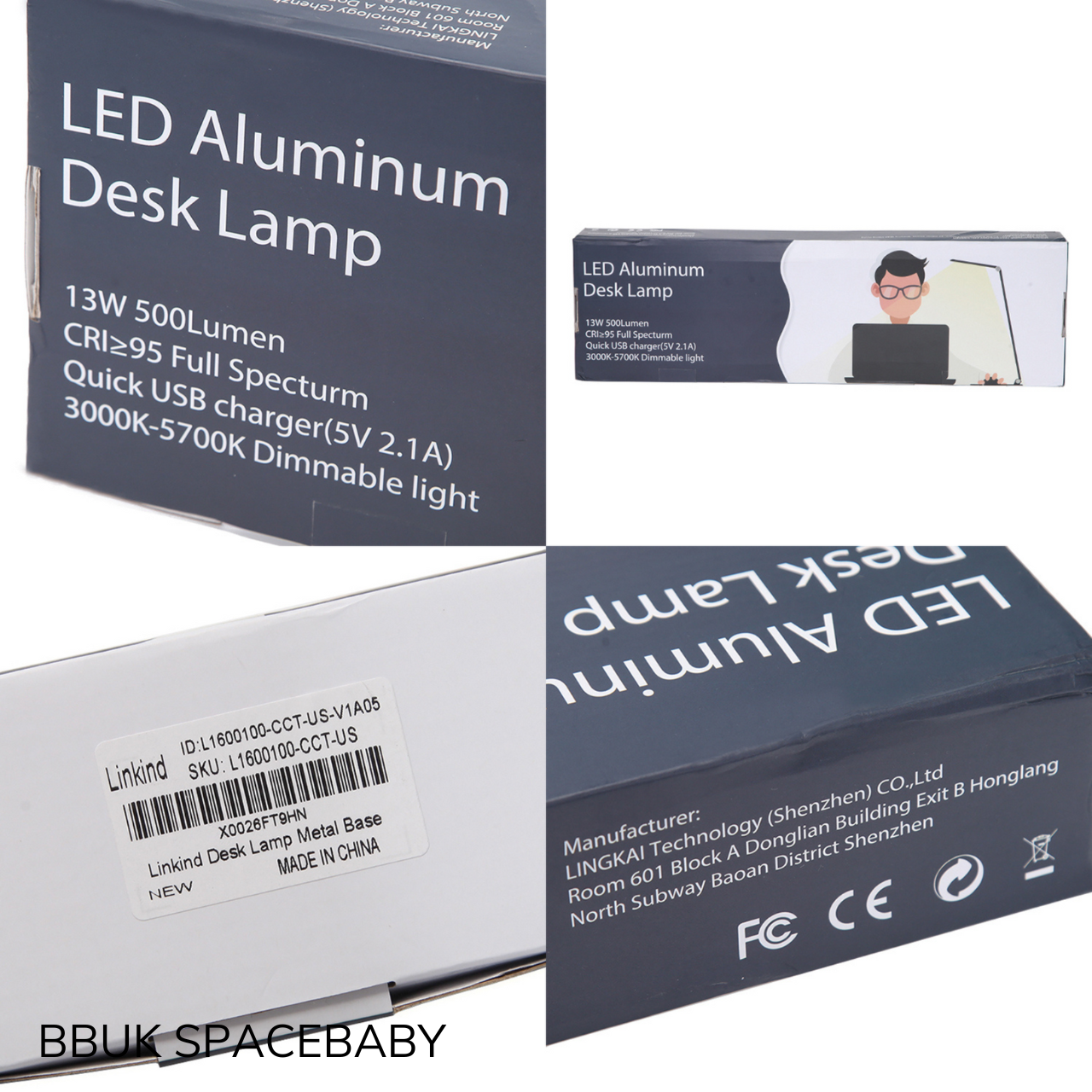  Đèn chống cận Linkind Led Aluminum Desk Lamp bảo vệ mắt quang phổ rộng không ánh sáng xanh 