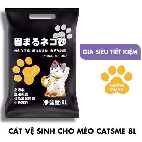  Cát vệ sinh cho mèo Catsme bịch 8L 