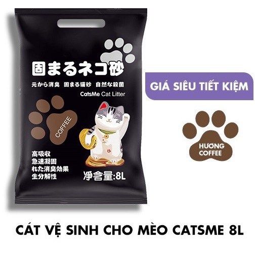  Cát vệ sinh cho mèo Catsme bịch 8L 