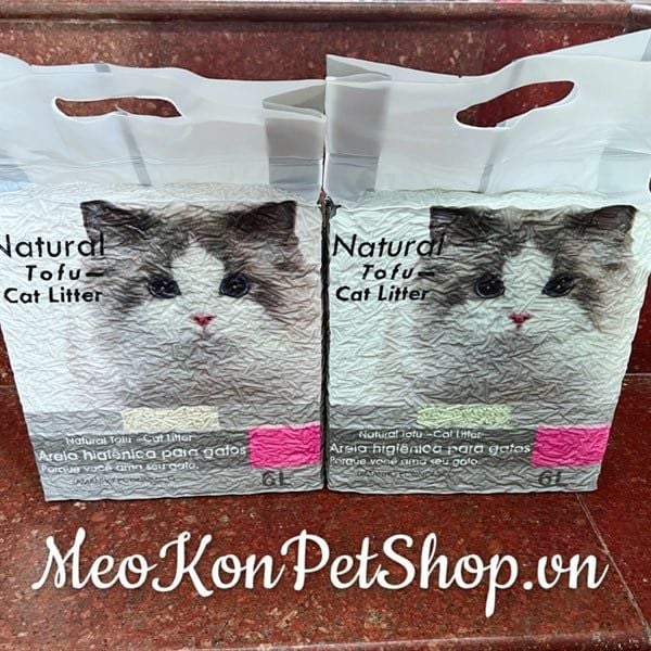  Cát đậu nành Natural Tofu Cat Litter 6L 