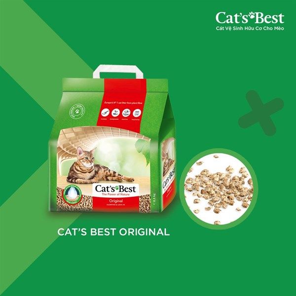  Cát vệ sinh cho mèo Cat’s Best bịch 2.1 KG 