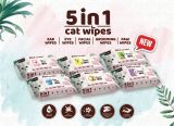  Khăn giấy ướt Kitcat 80 tờ 5 in 1 cho thú cưng 