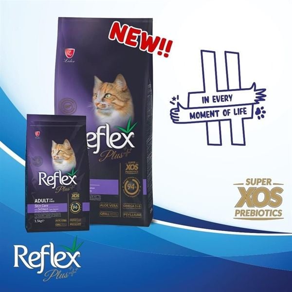  Thức Ăn Hạt cho mèo cao cấp Reflex Plus Thổ Nhĩ Kỳ bịch 1.5 KG 