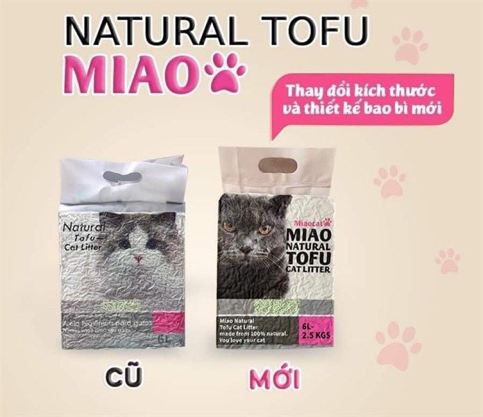  Cát đậu nành Natural Tofu Cat Litter 6L 