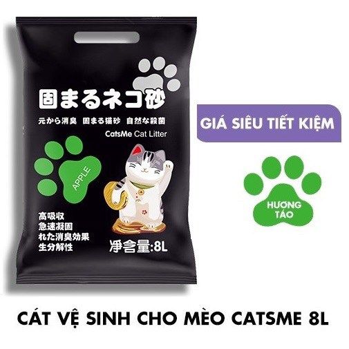  Cát vệ sinh cho mèo Catsme bịch 8L 