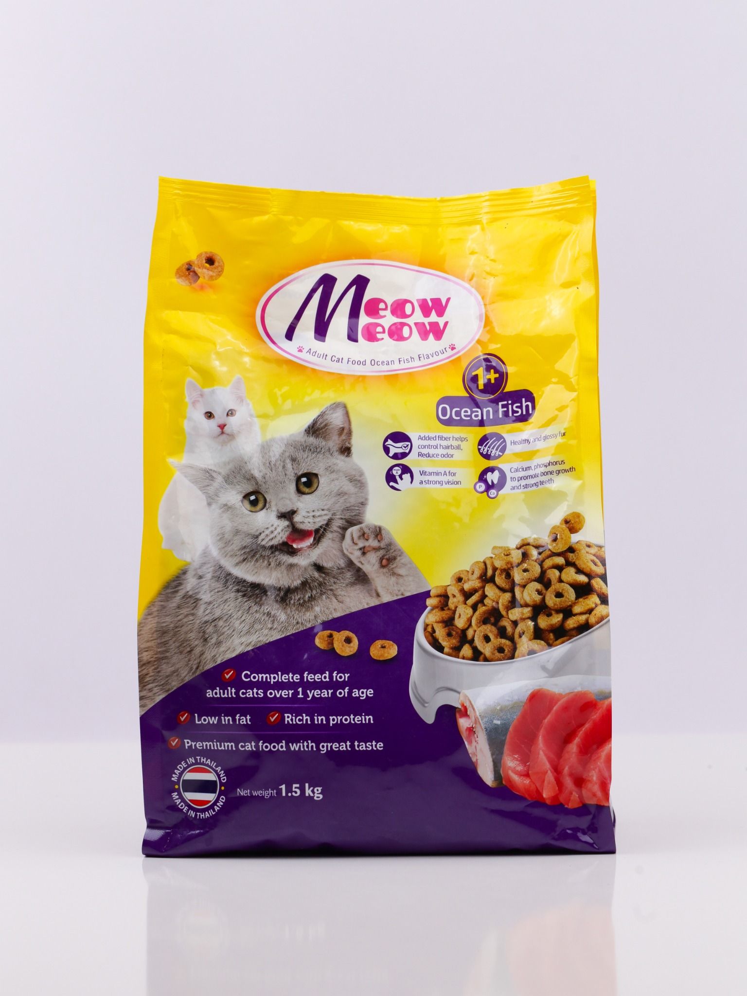  Thức ăn hạt cho mèo Meow Meow bịch 1.5 kg 