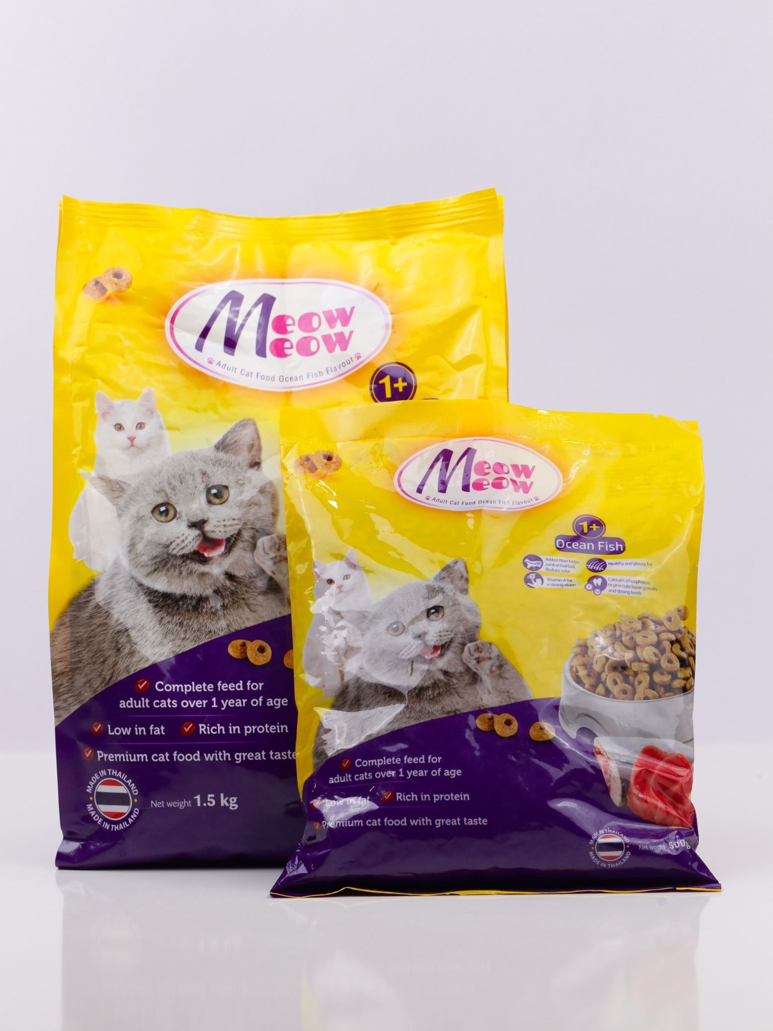  Thức ăn hạt cho mèo Meow Meow bịch 1.5 kg 