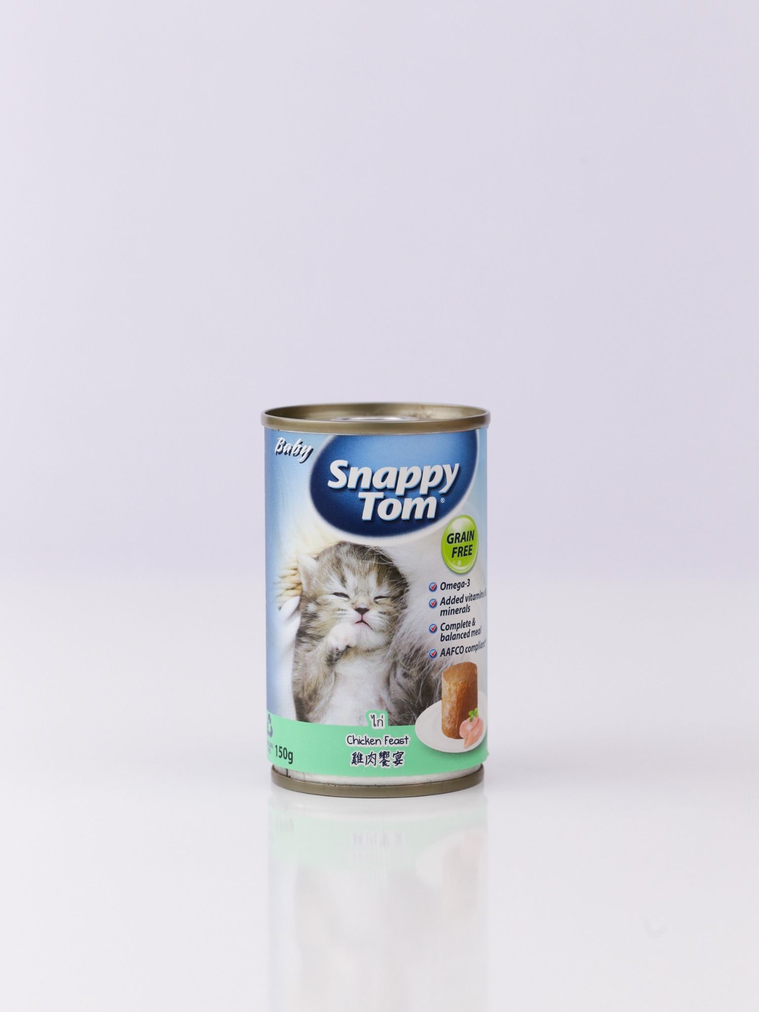  Thức Ăn Mèo Pate Baby Snappy Lon 150Gram 