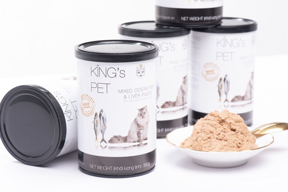  Thức ăn pate cho chó mèo King’s Pet lon 400 gr đủ vị 